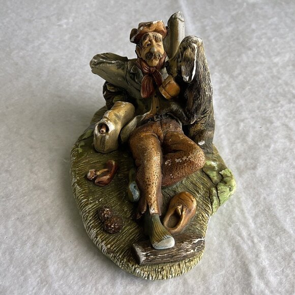 NatureCraft Lazy Life No 811 Hand Painted Stoneware 70s Figurine England FLAWS - Picture 12 of 12